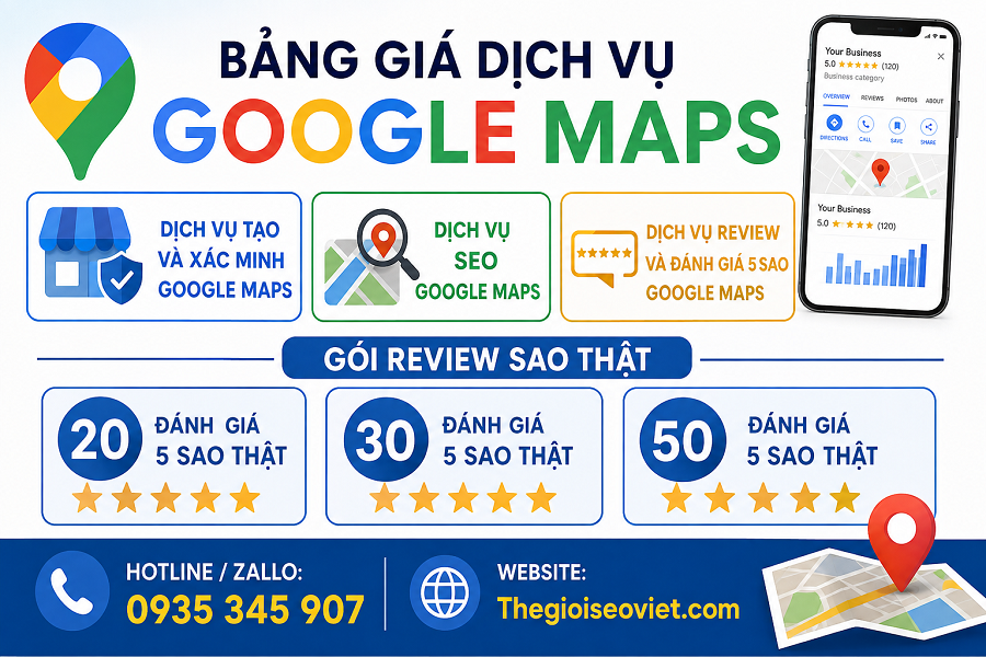 Báo giá SEO Google Map